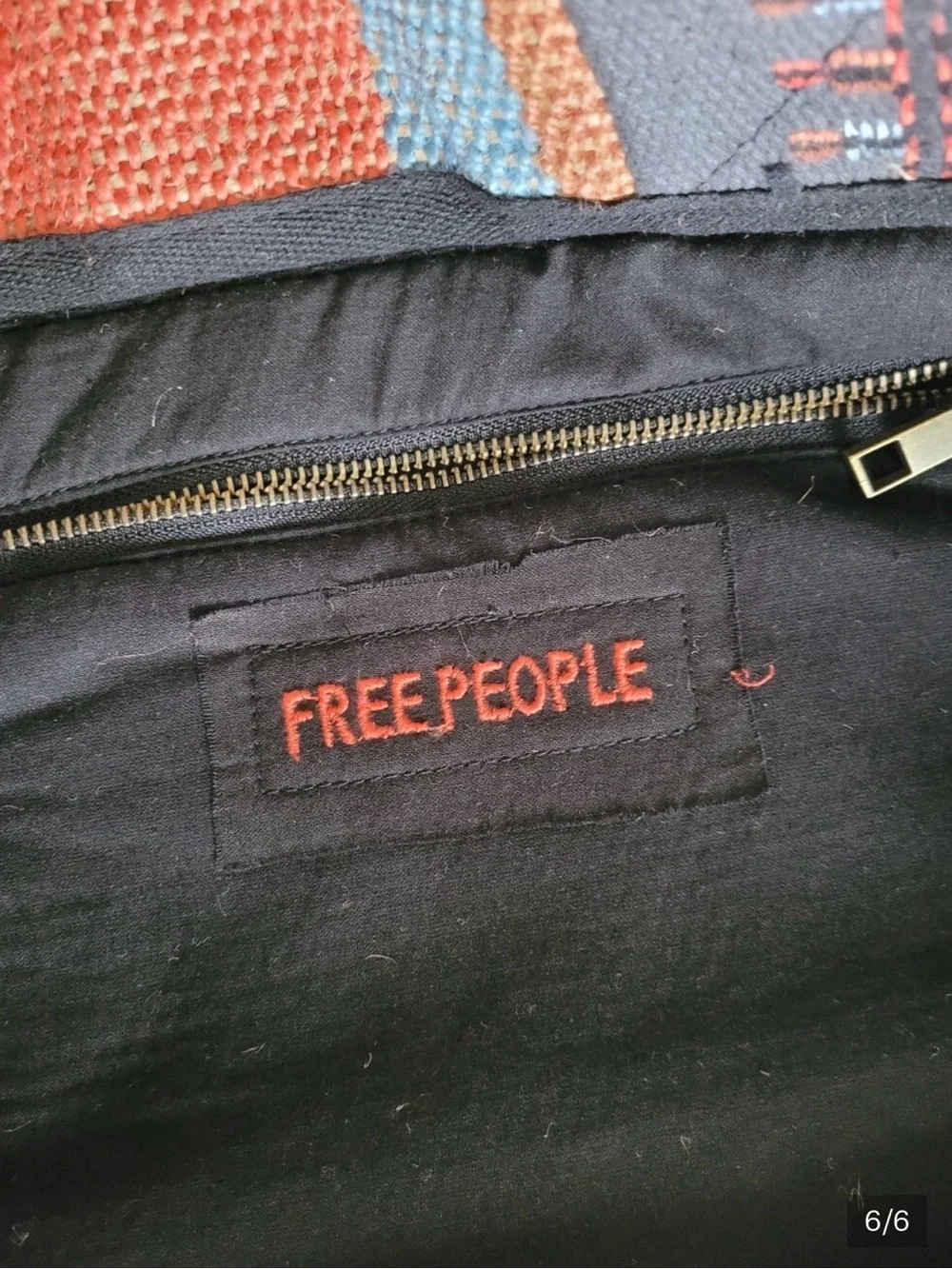 Free People Copacabana Striped Canvas Tote